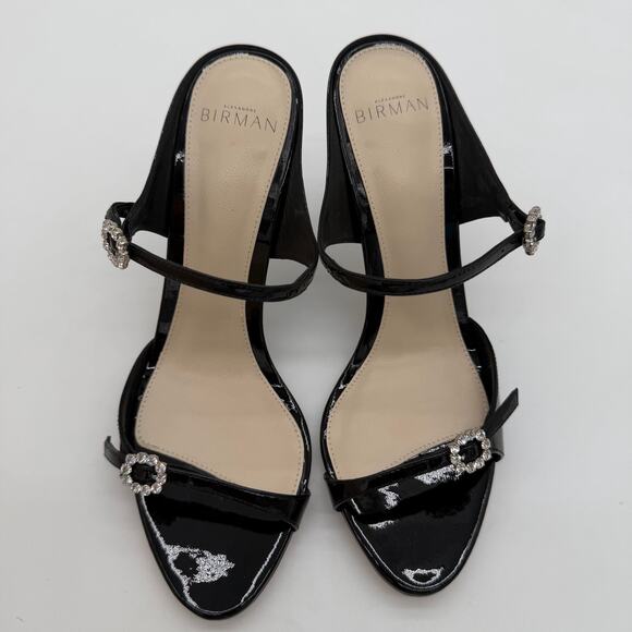 Alexandre Birman Anastasia 85 Black Chic $725 Glam Sparkle Crystal Mules 38 US 8 - Picture 4 of 7